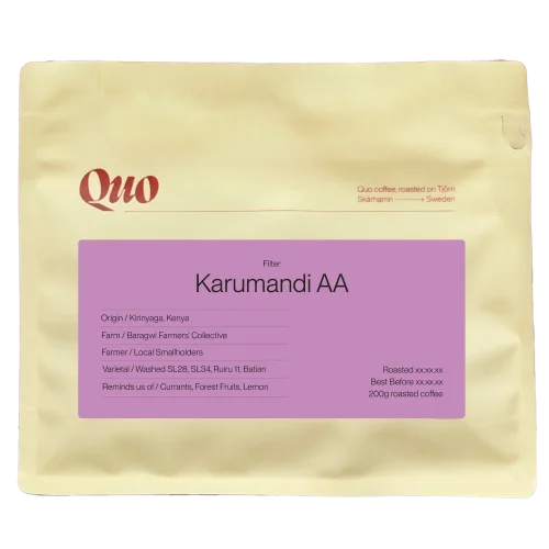 Quo Coffee Kenya - Baragwi Karumandi AA filter