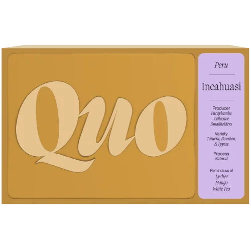 Quo coffee Incahuasi Peru filter