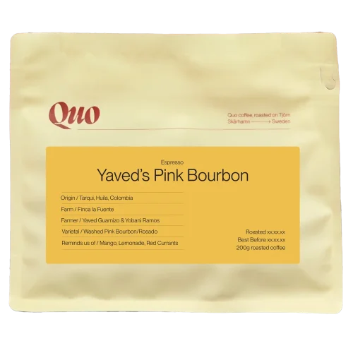 Quo Coffee Colombia - Finca La Fuente Pink Bourbon filter